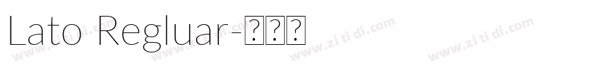 Lato Regluar字体转换